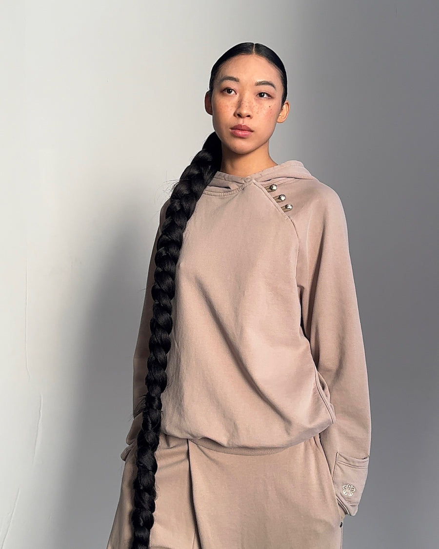 KHAKI HANBOK HOODIE — size S