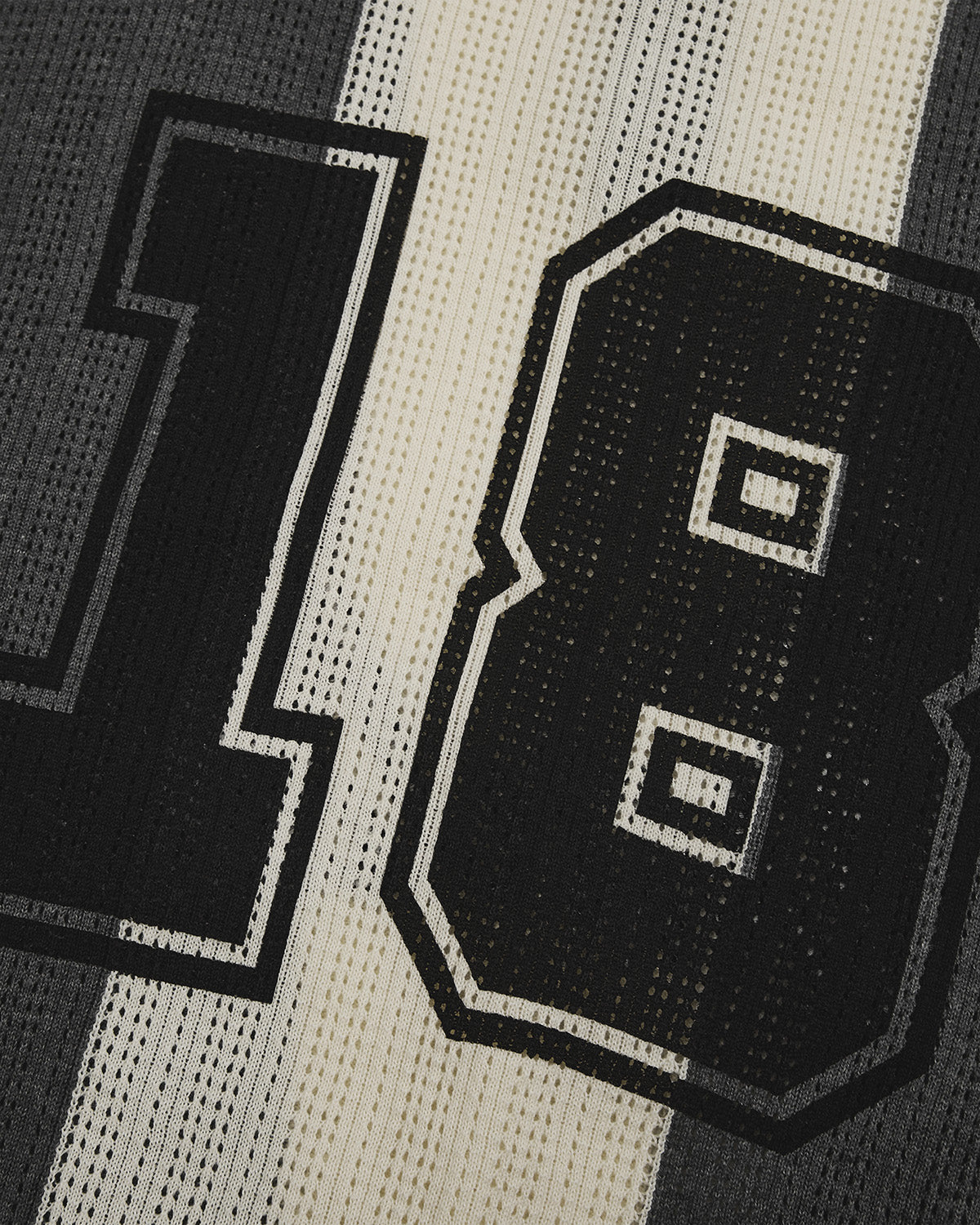 Close-up of Butter Yellow Charcoal Sundae Soccer Jersey Knit large