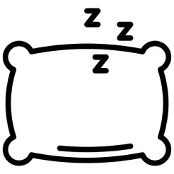 An illustration of a pillow