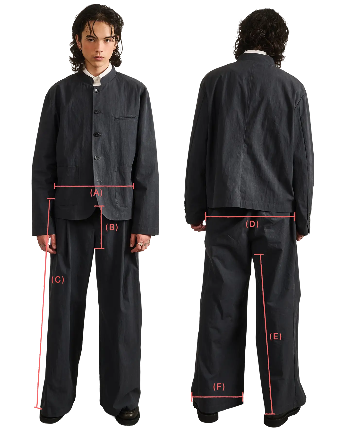 KIKI DRAWSTRING SLACKS measurement guide