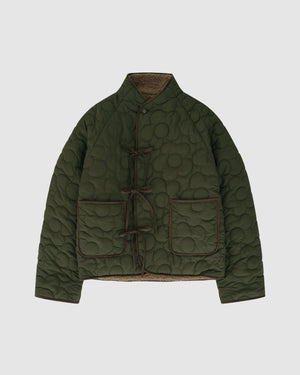 REVERSIBLE FLOWER QUILTED JEOGORI FLEECE