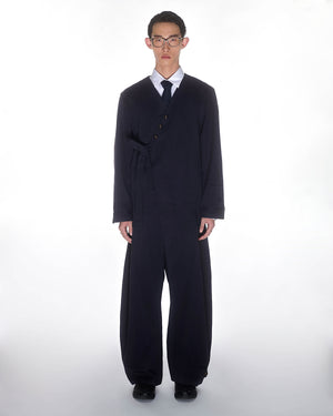 NAVY HANBOK TIE BLAZER