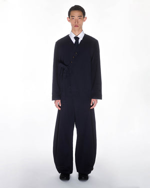 NAVY HANBOK BALLOON PANTS