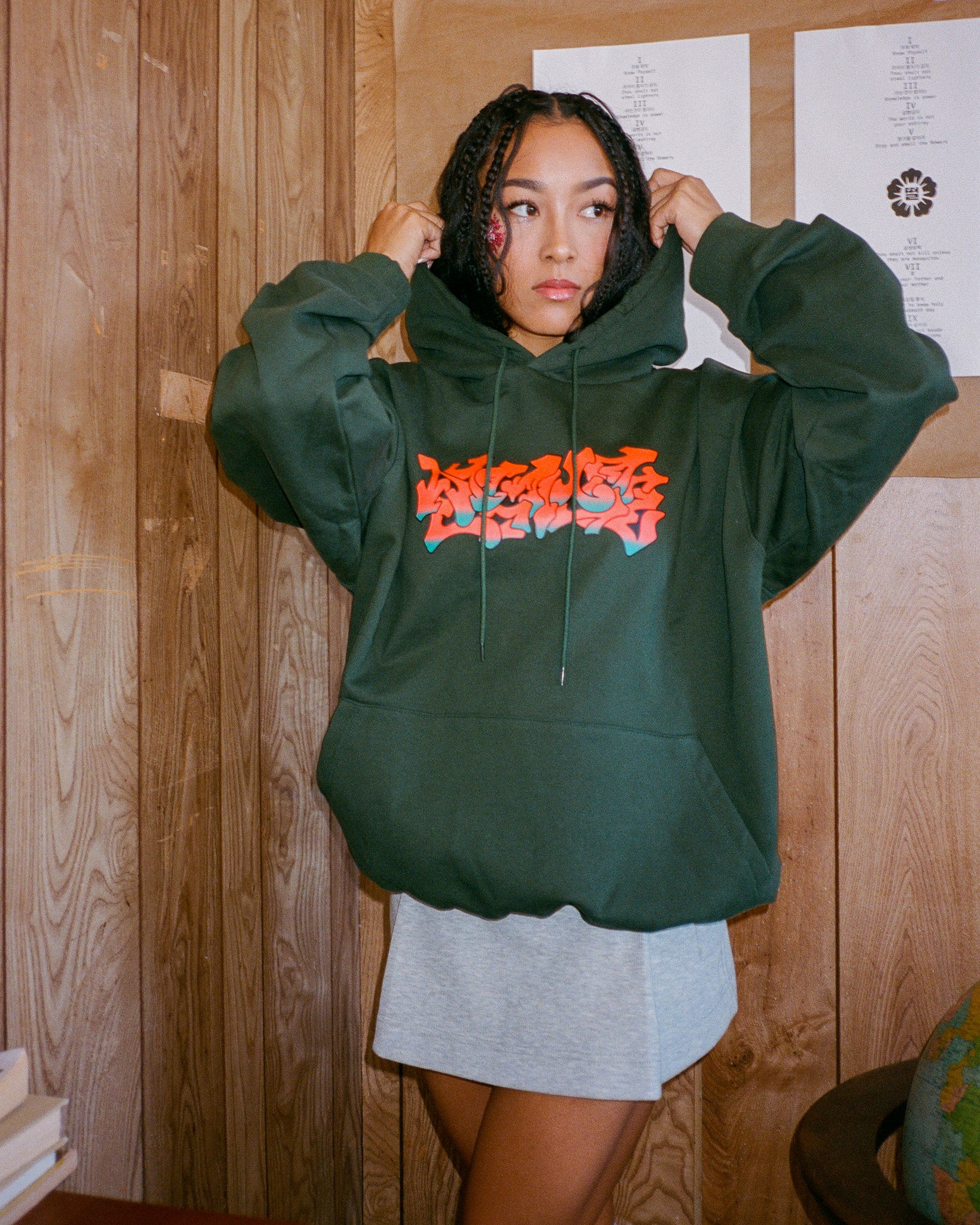 Virgil Abloh ICA Graffiti Hoodie | Green - トップス