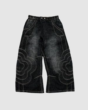 BLACK MOCHI PANELED PANTS (x JOONIVERSE)