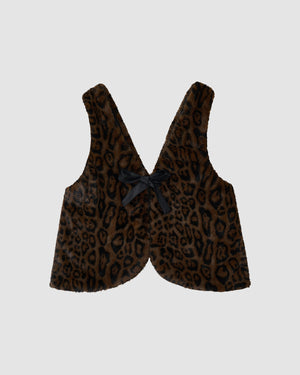 BLACK LEOPARD BAEJA VEST / BAG