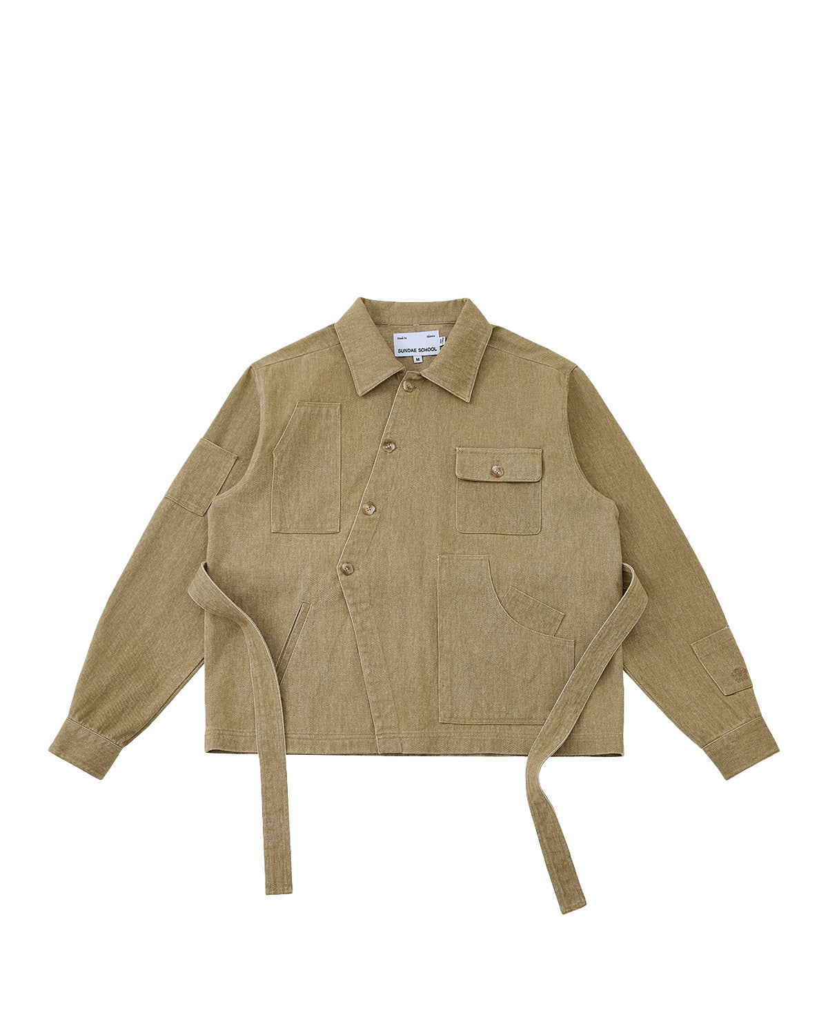 TAN ASYMMETRIC WORK JACKET – Sundae School
