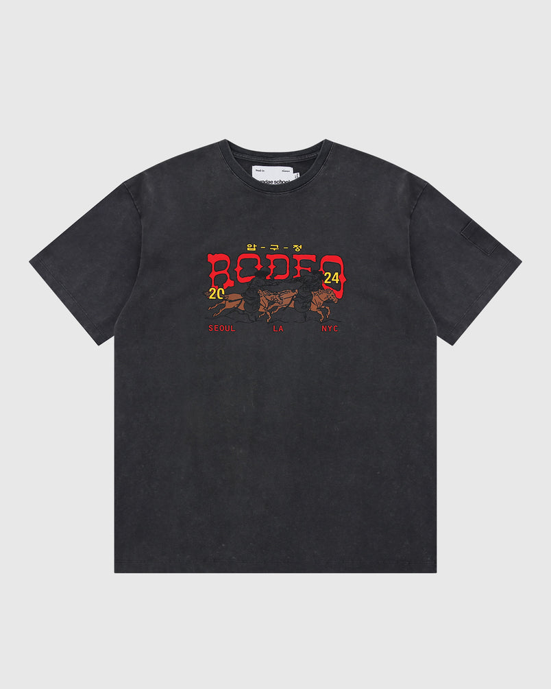 CHARCOAL APGUJEONG RODEO T-SHIRT
