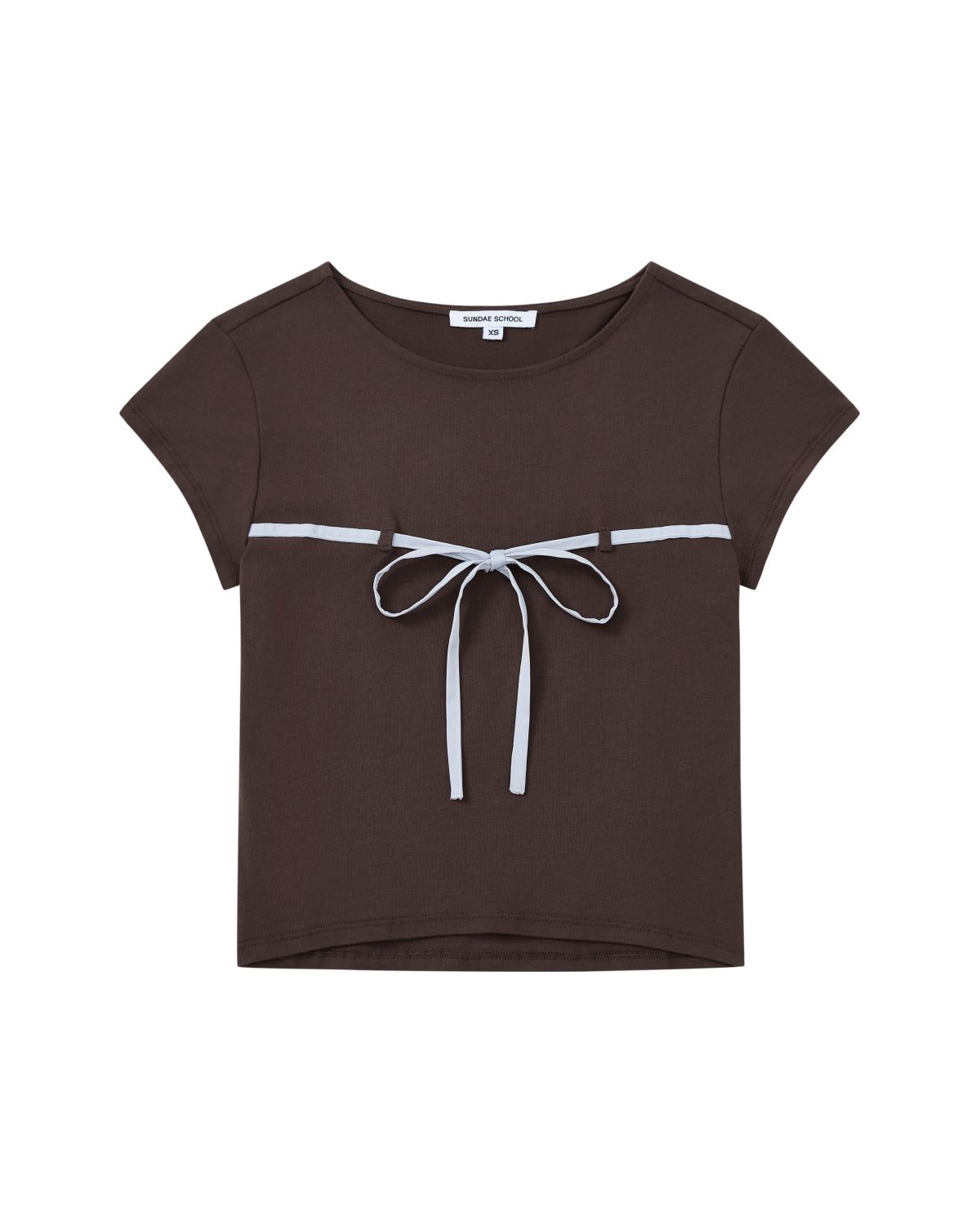 BROWN TIE GORUM BABY TEE – Sundae School