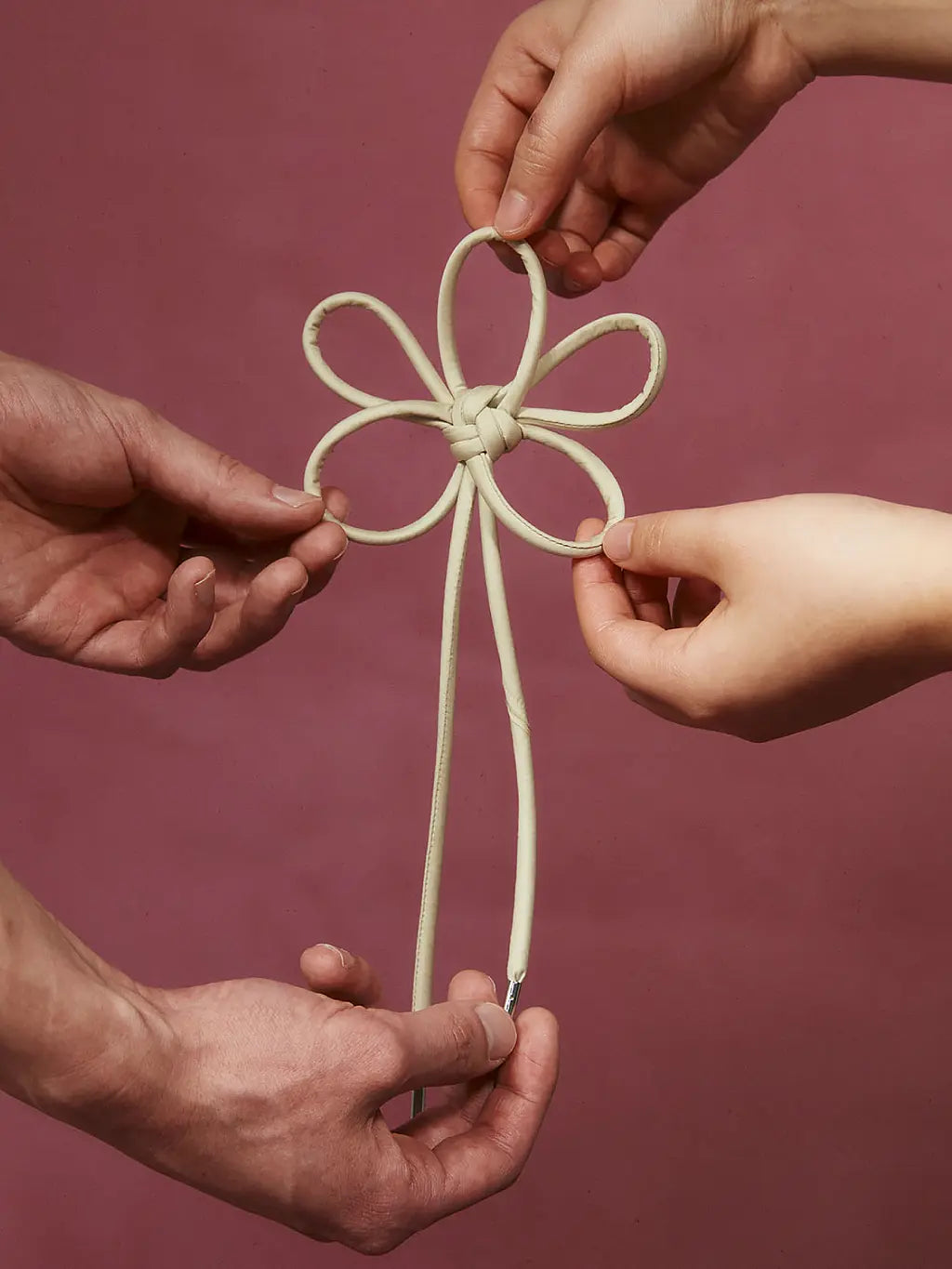 Sundae School Flower Knot Keychain