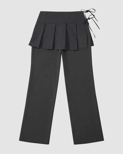 パンツ 00s 2way skirt baggy slacks flare pants FLARE SKIRT PANTS – Sundae School