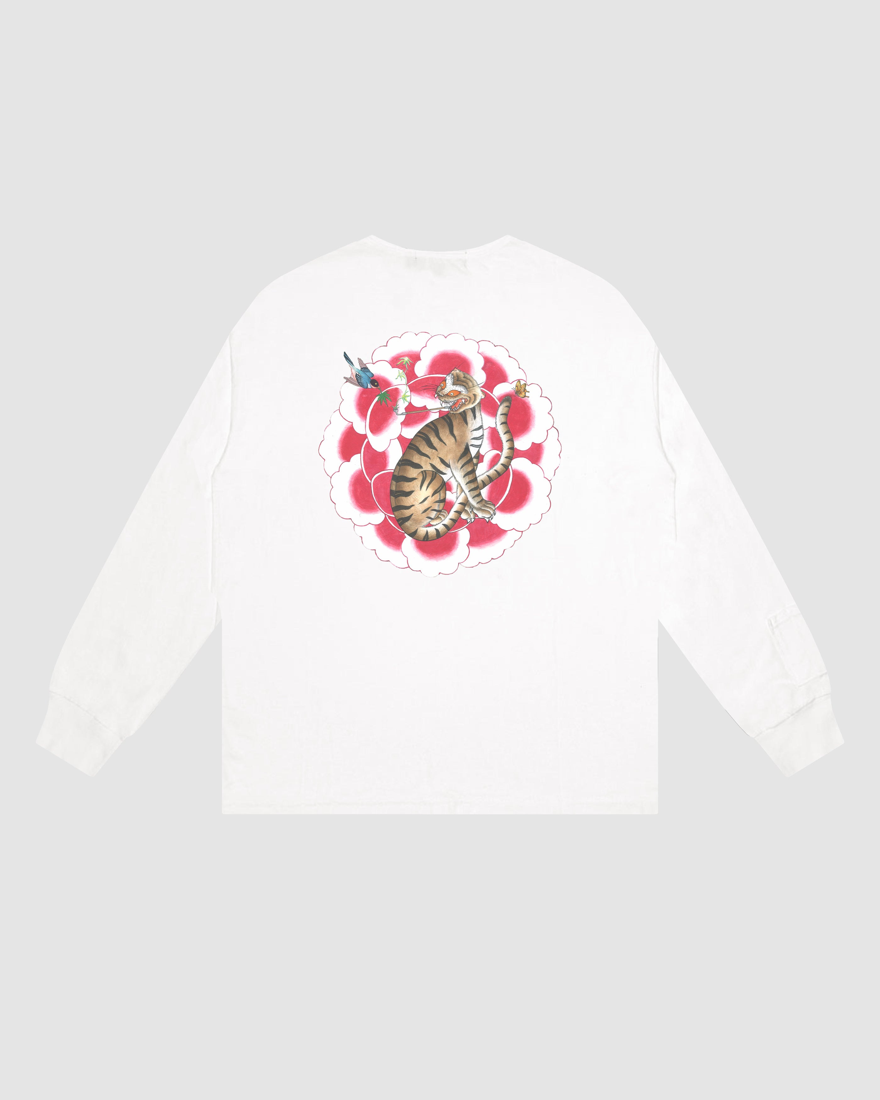 Ivory Smoking Tiger Long Sleeve Shirt – Sundae School