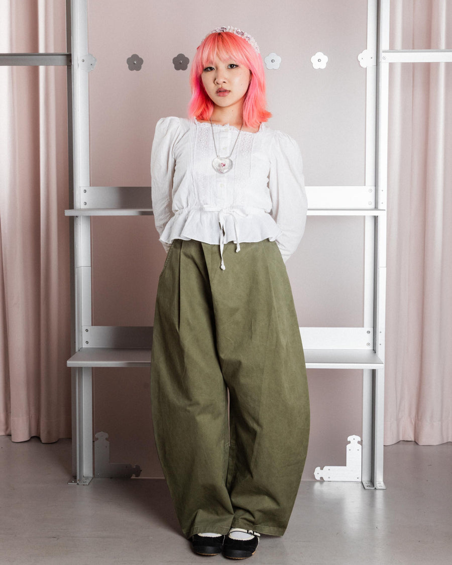 CHARCOAL HANBOK CHINO PANTS — size XS