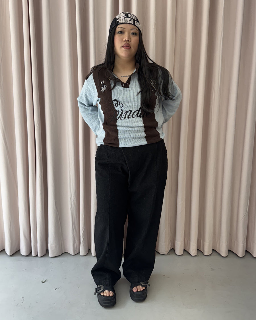 BLACK HANBOK DENIM PANTS — size L