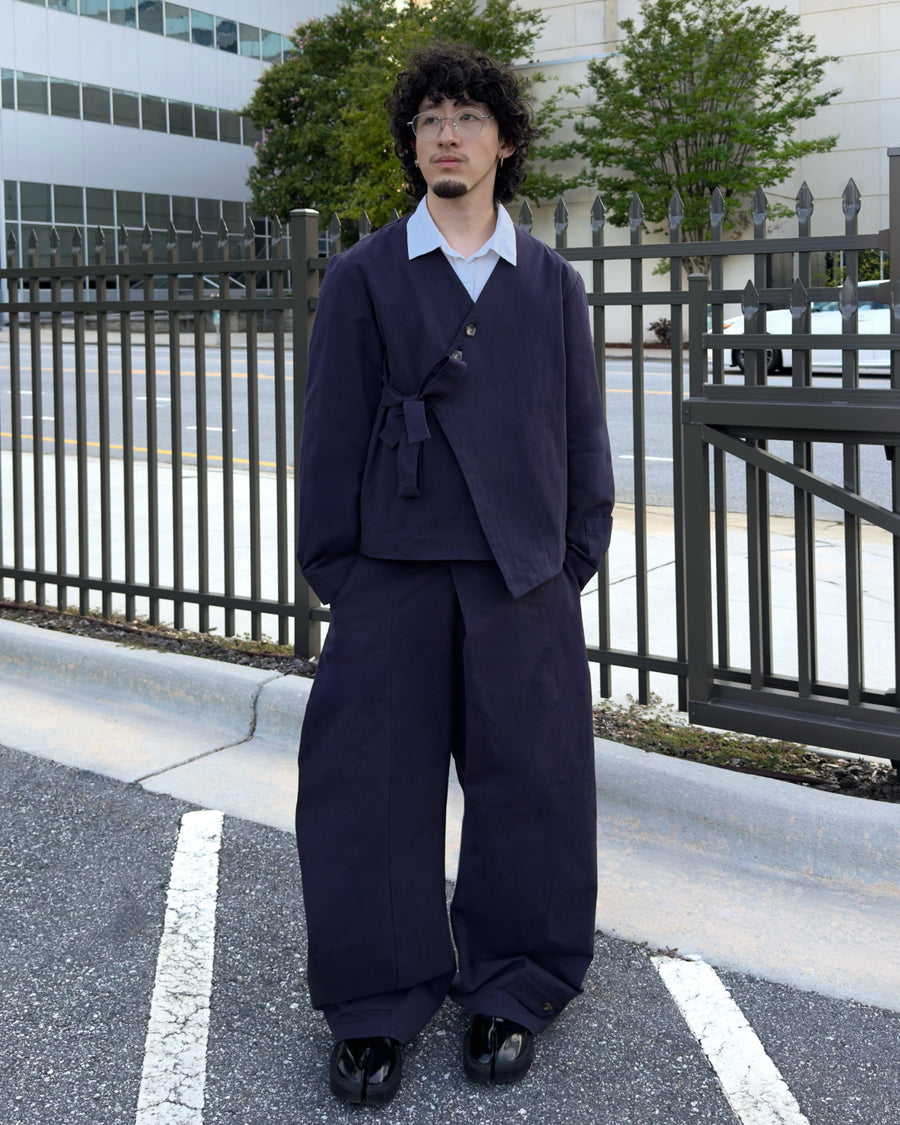 BLACK HANBOK BALLOON PANTS — size S