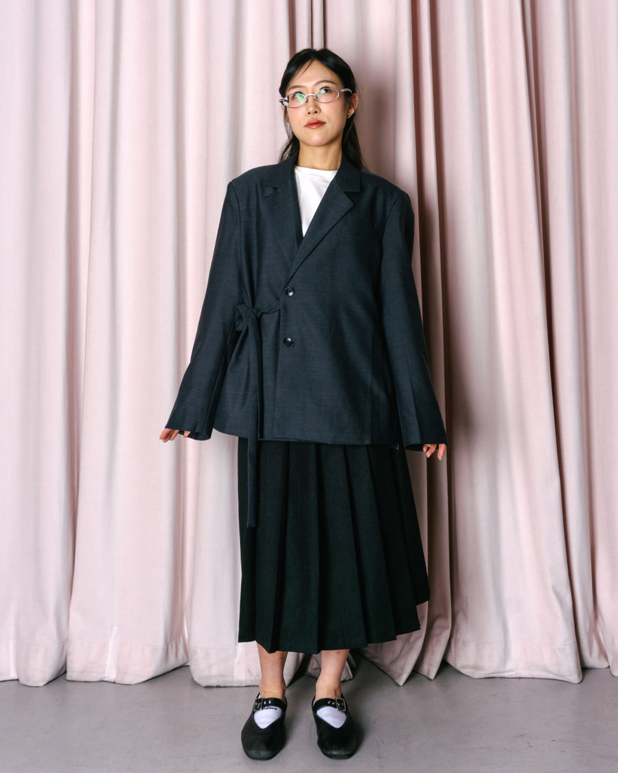 BLACK DOUBLE DUTY BLAZER — size XS