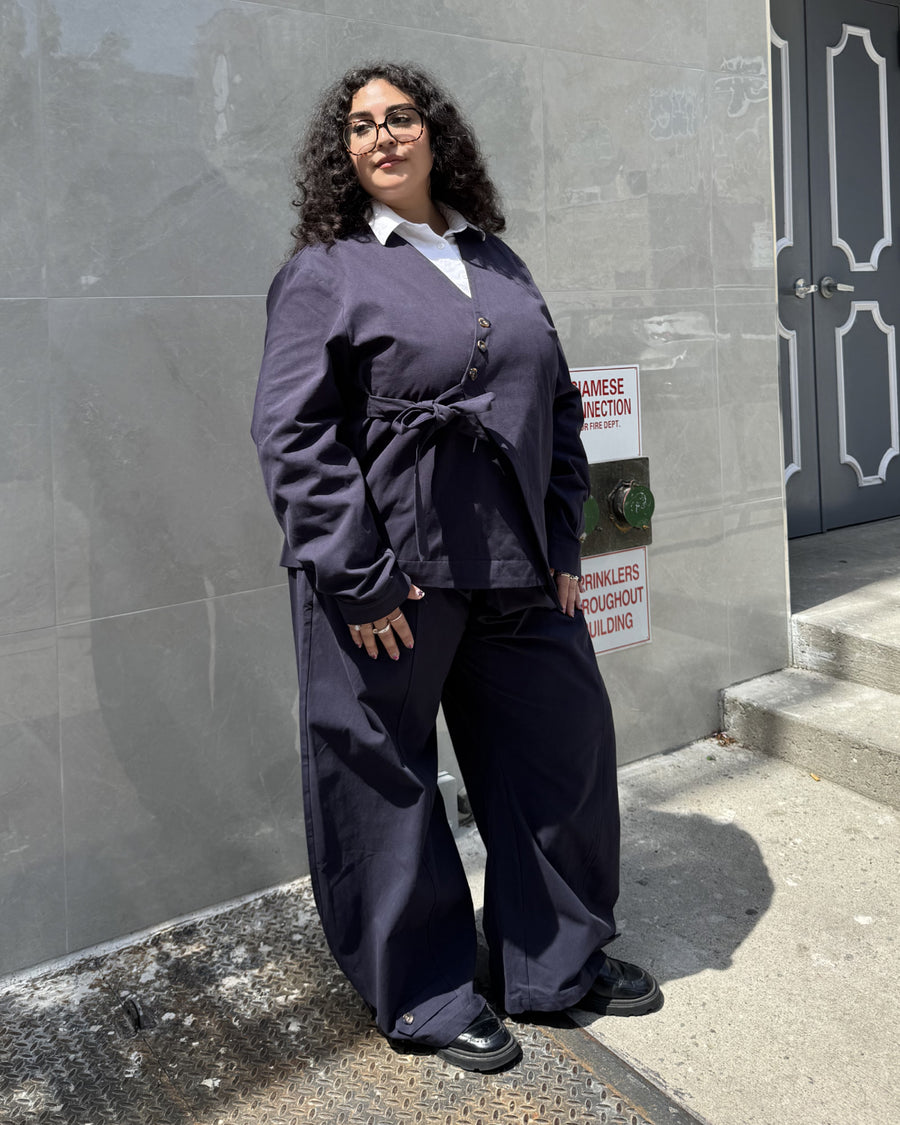 BLACK HANBOK BALLOON PANTS — size XL