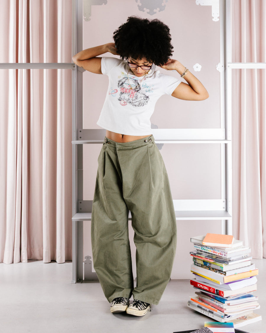 CHARCOAL HANBOK CHINO PANTS — size S