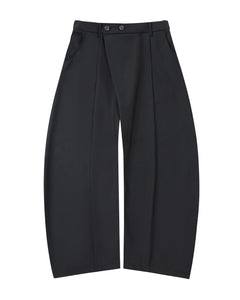 BLACK PLEATED HANBOK SLACKS