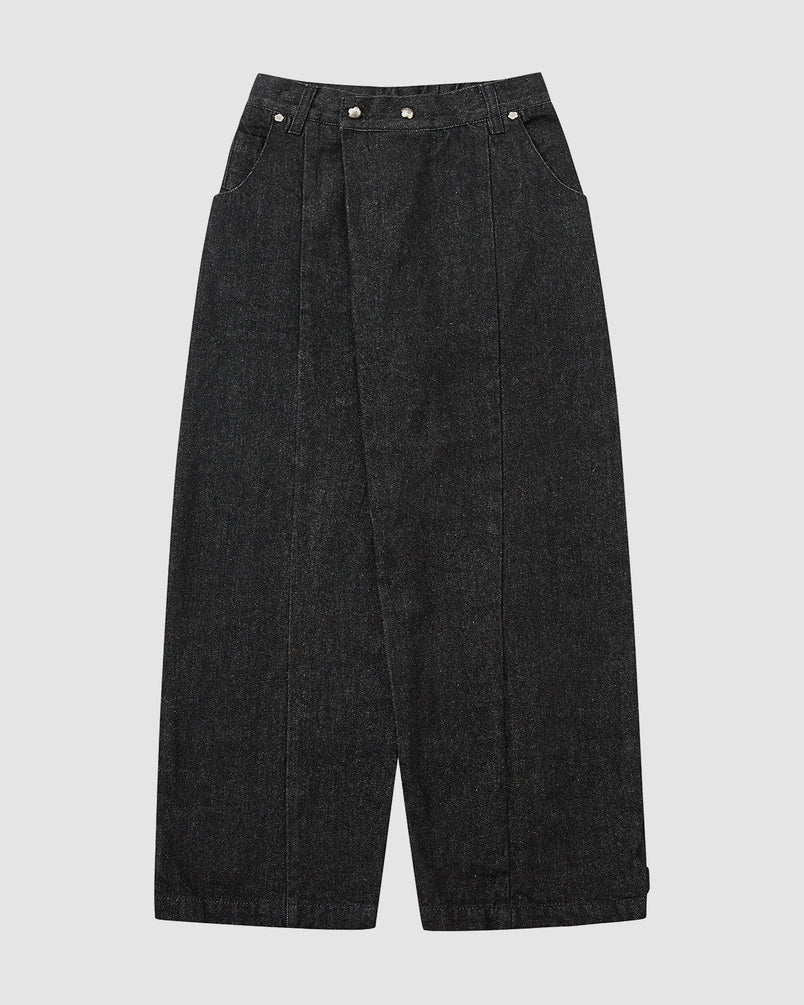 BLACK HANBOK DENIM PANTS