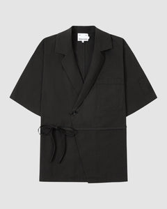 BLACK HANBOK LINEN SHIRT