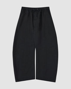BLACK HANBOK BALLOON TRACK PANTS