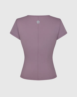 DUSTY PINK HIGH ACHIEVING BABY TEE