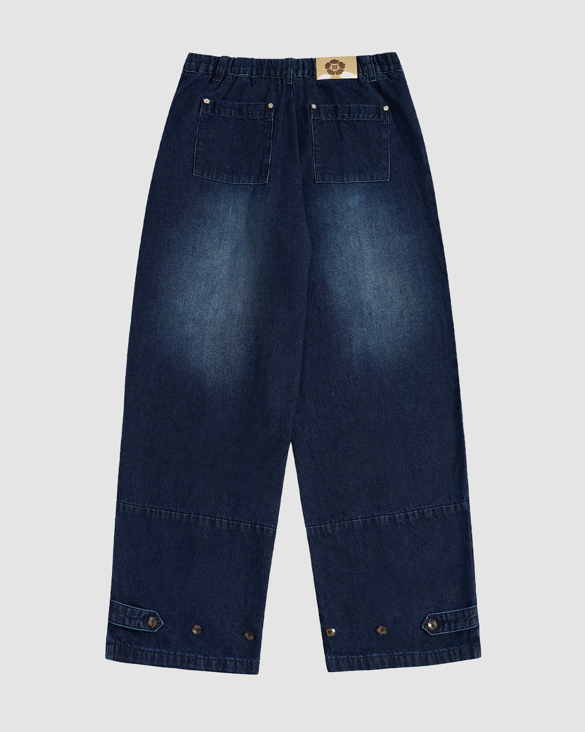 INDIGO FADE HANBOK DENIM - BACK