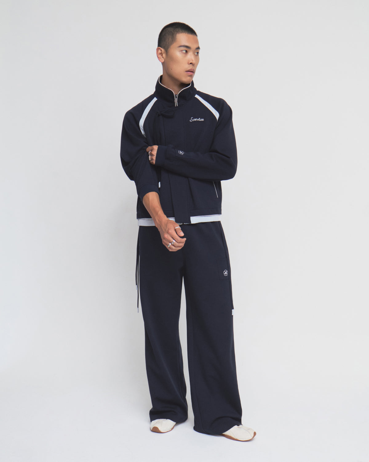 NAVY PALISADE PARK TRACK JACKET – Sundae School