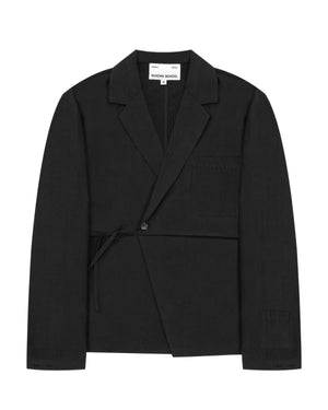 BLACK LINEN GORUM BLAZER