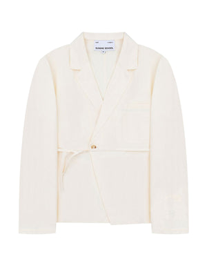 IVORY LINEN GORUM BLAZER