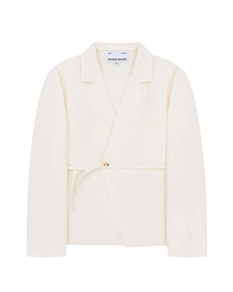 IVORY LINEN GORUM BLAZER