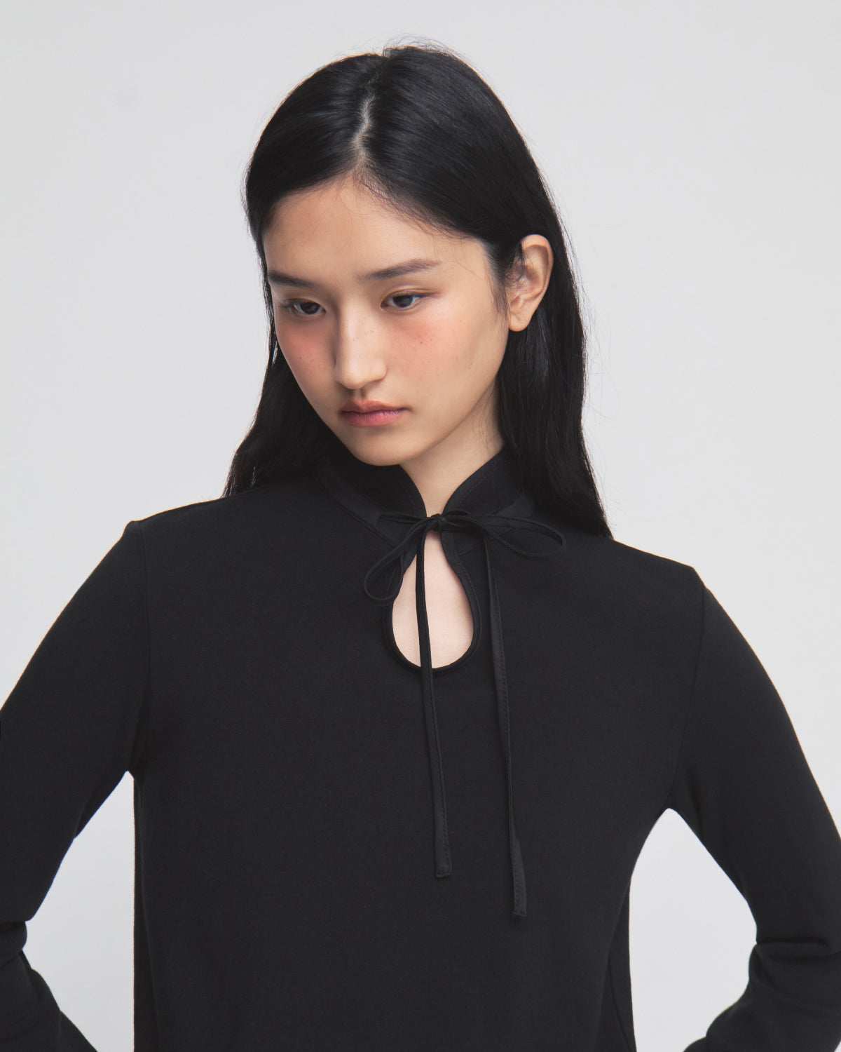 LONGSLEEVE RIBBON TIE POLO – Sundae School