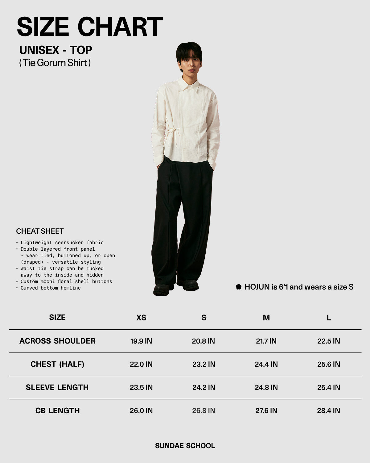 IVORY TIE GORUM SHIRT – Sundae School