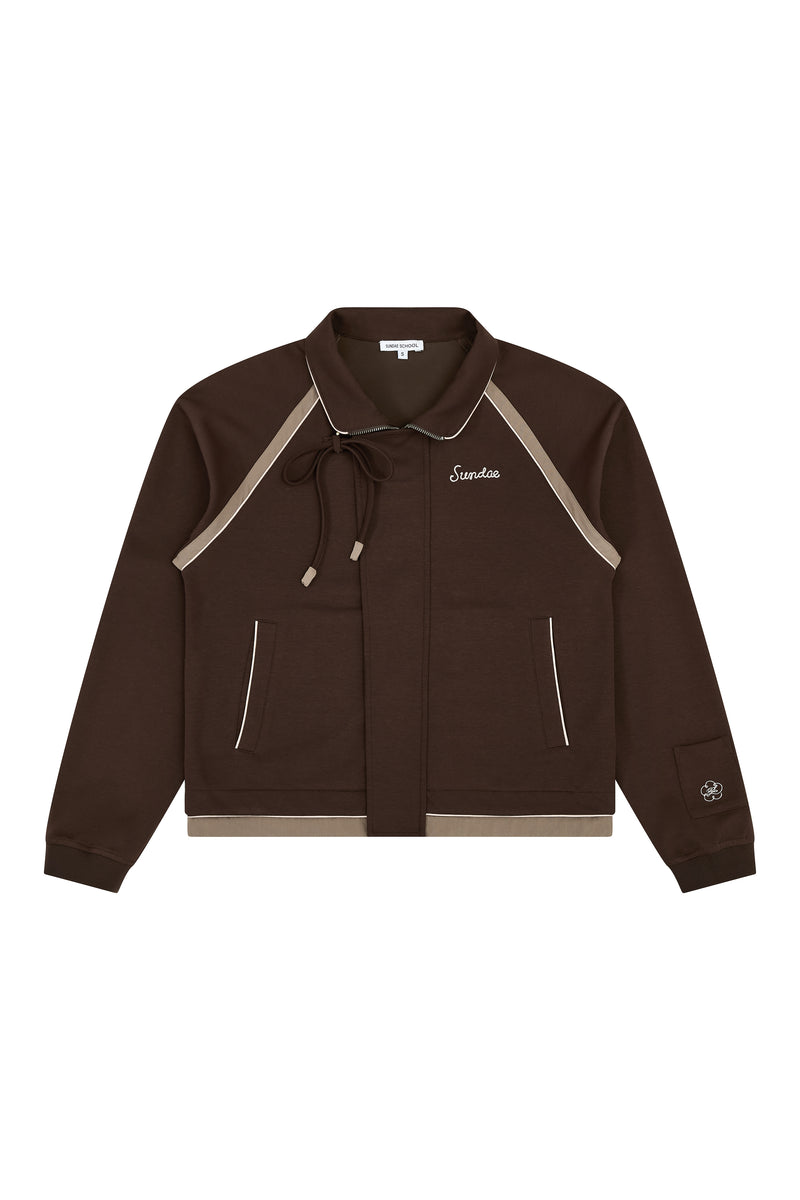 BROWN PALISADE PARK TRACK JACKET