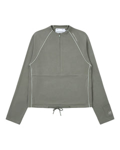 KHAKI OFFICE QUARTER ZIP