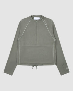 KHAKI OFFICE QUARTER ZIP