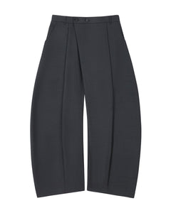 CHARCOAL PLEATED HANBOK SLACKS