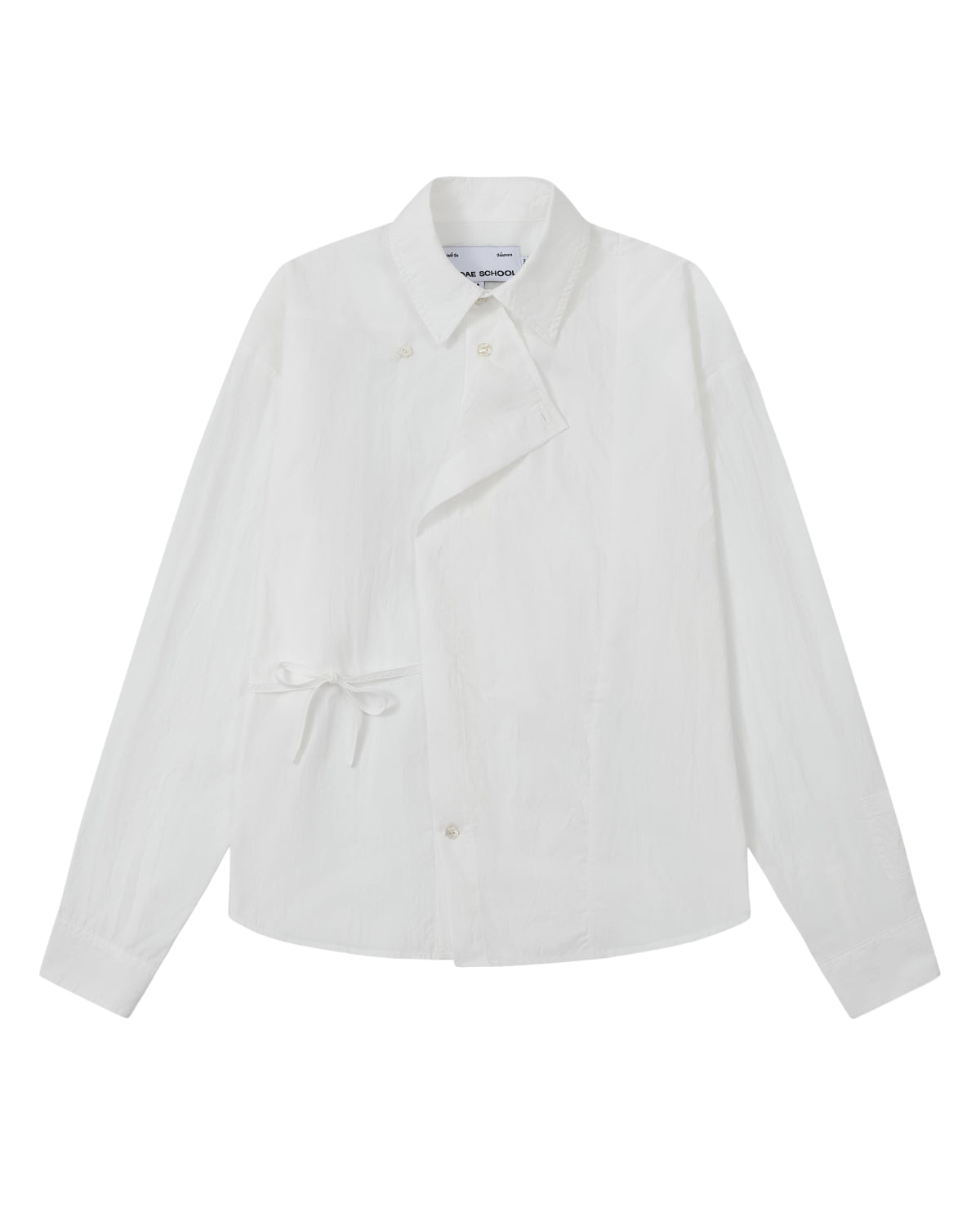 KOWGA TIED UP TEXTURE BB SHIRTS ホワイト IVORY SEERSUCKER TIE GORUM SHIRT – Sundae School