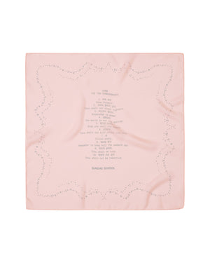 BABY PINK 10 COMMANDMENTS ORGANZA BANDANA