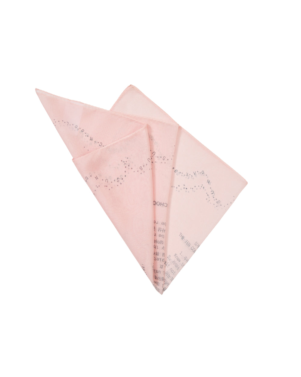 BABY PINK 10 COMMANDMENTS ORGANZA BANDANA