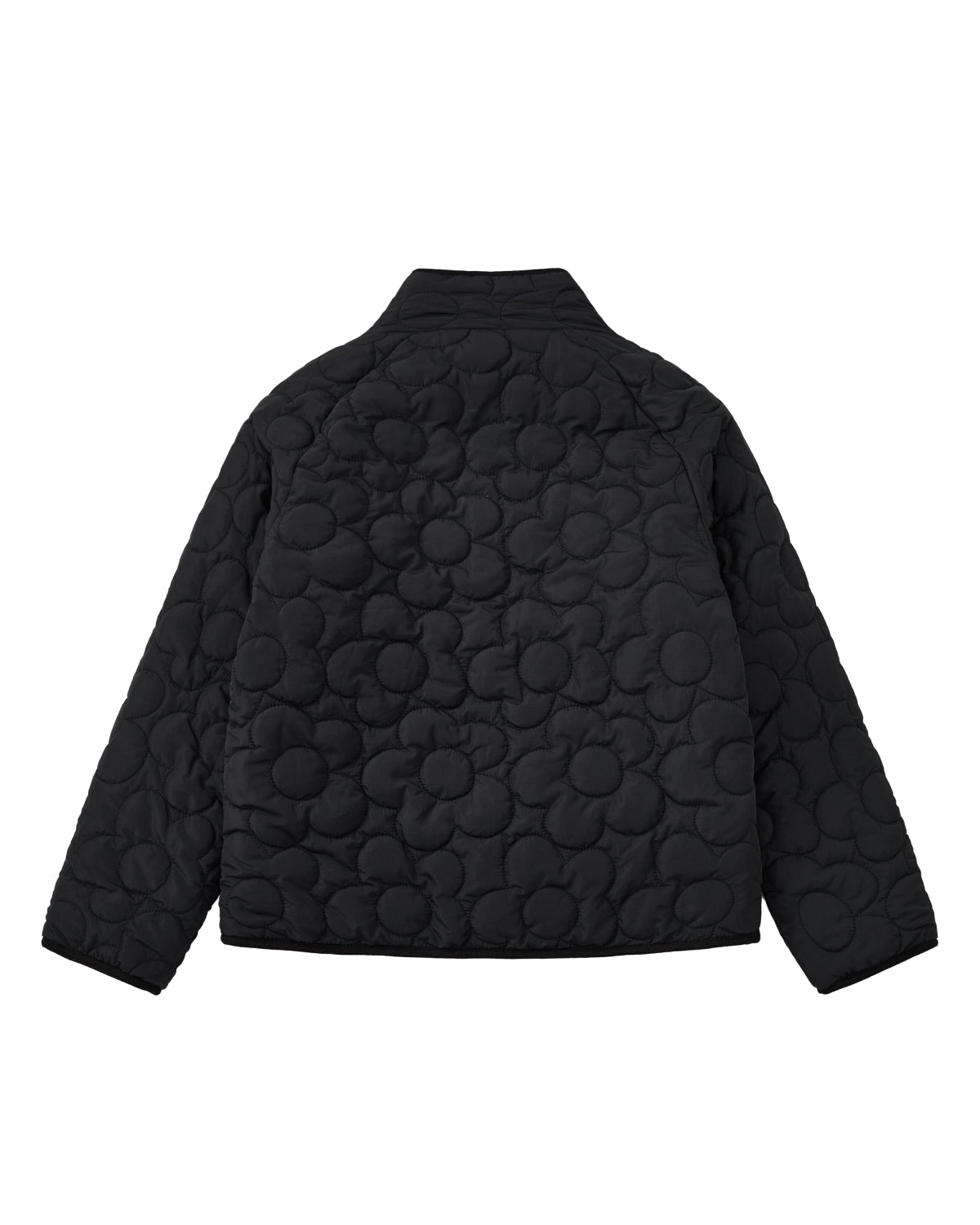 BLACK IVORY REVERSIBLE FLOWER QUILTED JEOGORI FLEECE