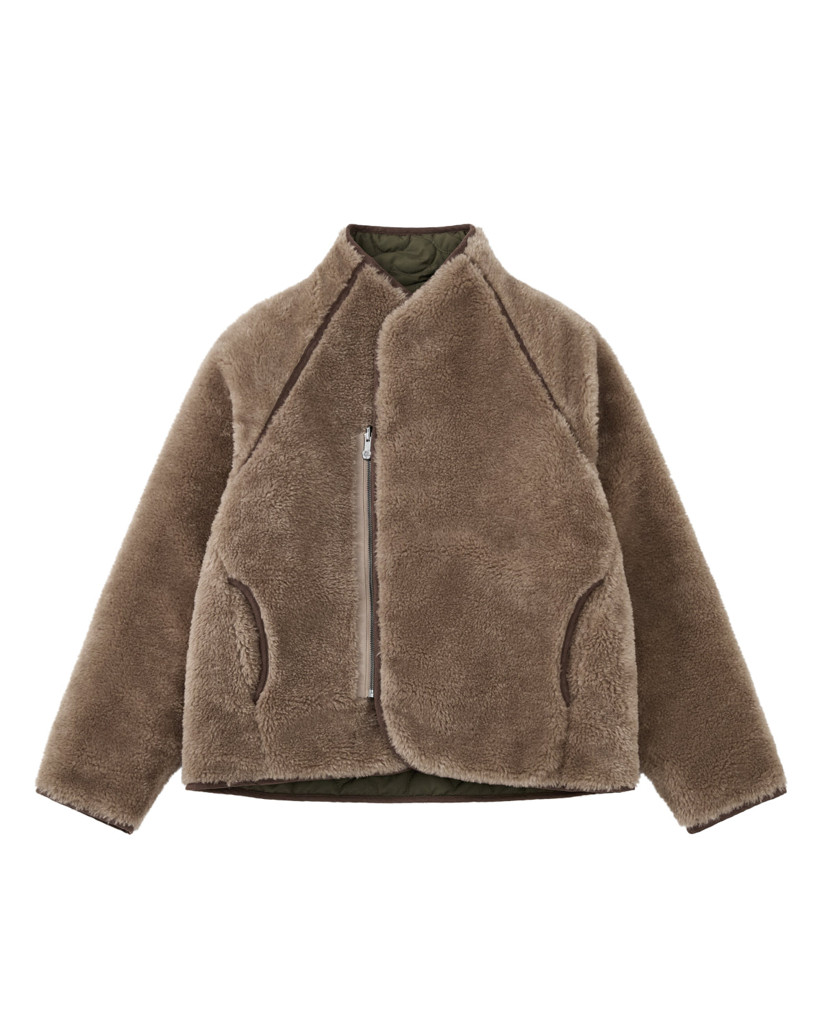 OLIVE REVERSIBLE FLOWER QUILTED JEOGORI FLEECE – Sundae School