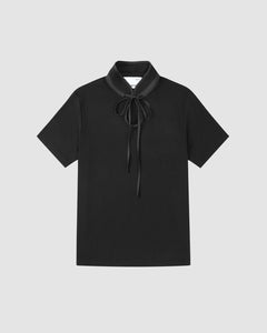 BLACK RIBBON TIE POLO