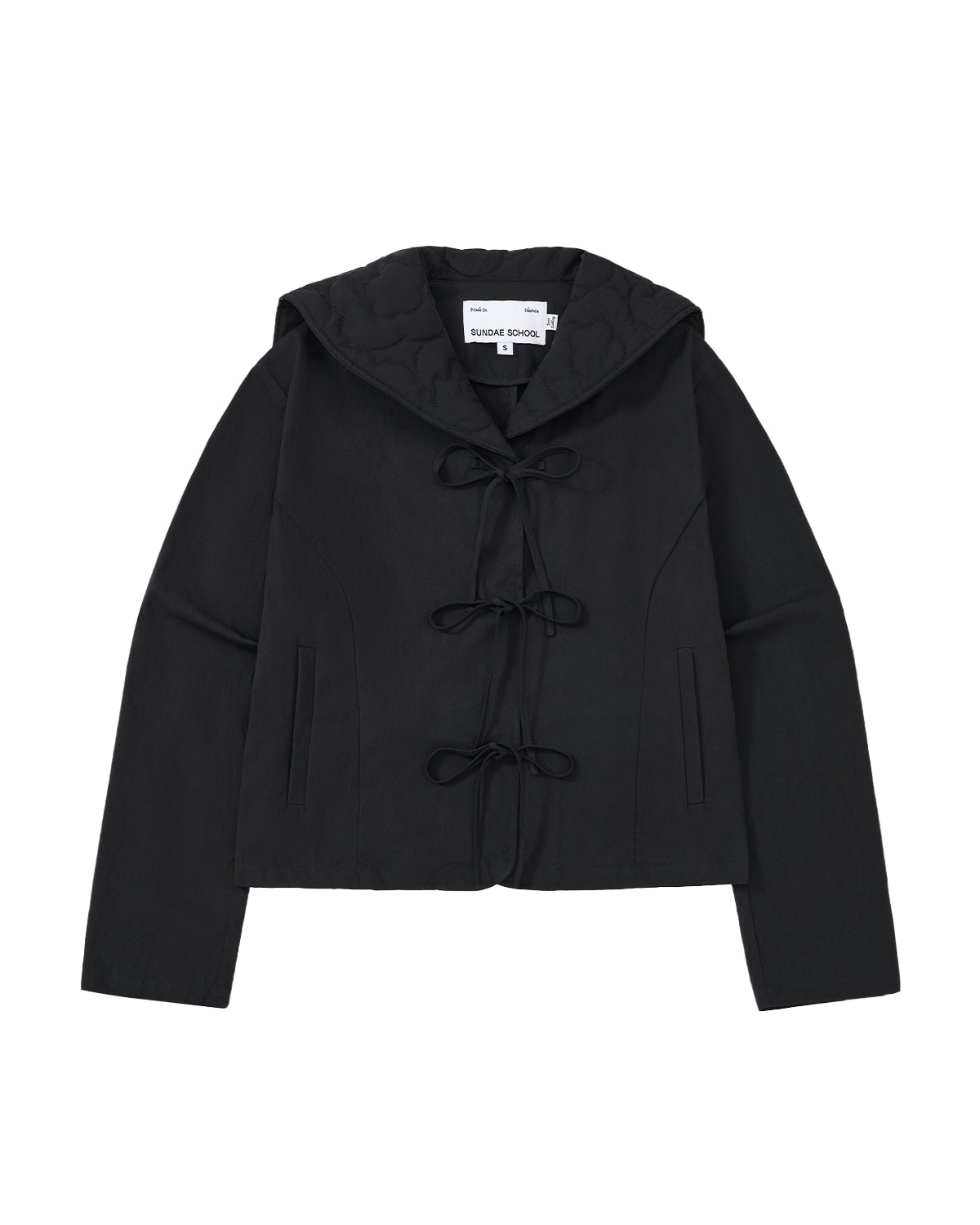 BLACK SAILOR COLLAR UNIFORM JACKET