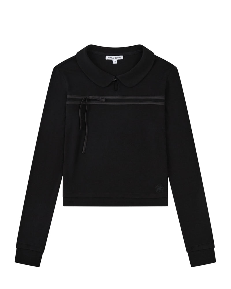 BLACK SEONGSU KEYHOLE TOP