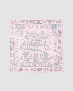 PINK SILK BANDANA