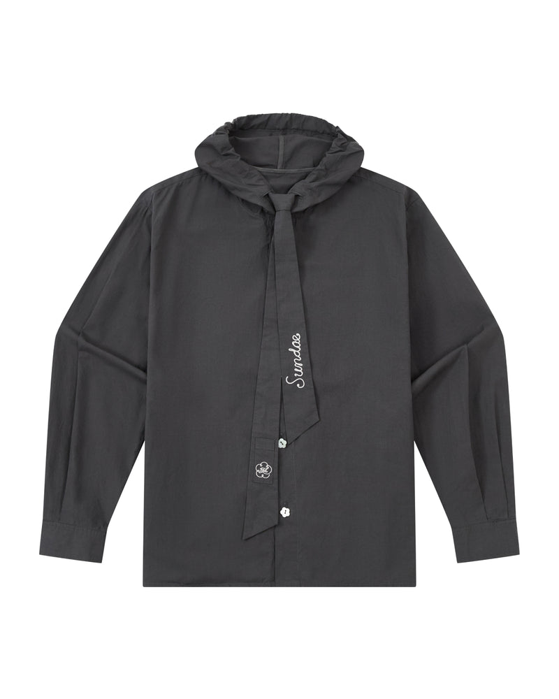 CHARCOAL SUNBAE TIE SHIRT