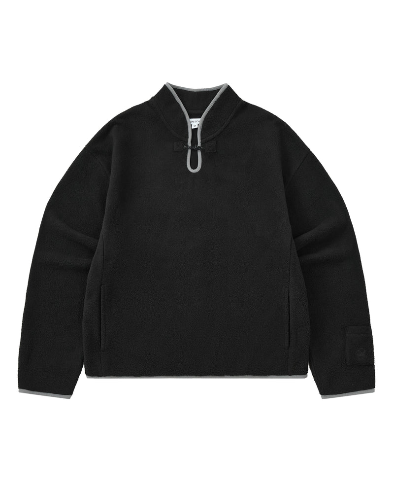BLACK TEARDROP KNOT FLEECE
