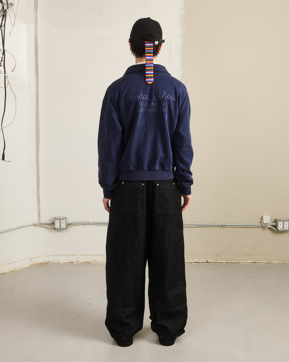 BLACK HANBOK DENIM PANTS